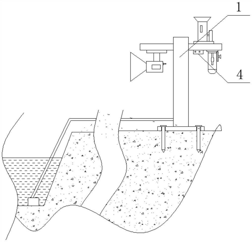 Community mountain disaster early warning device