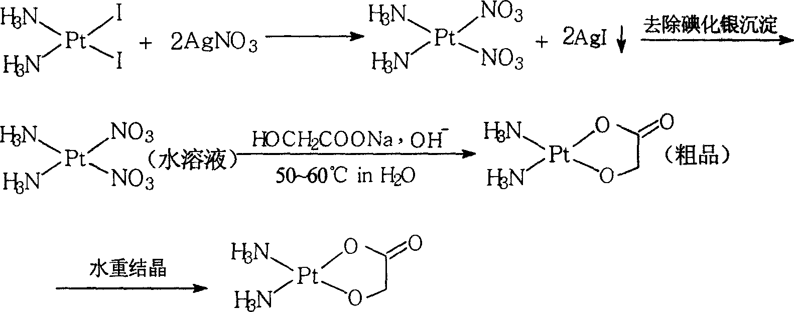 Method of preparing nedaplatin with ultra-low content of silver