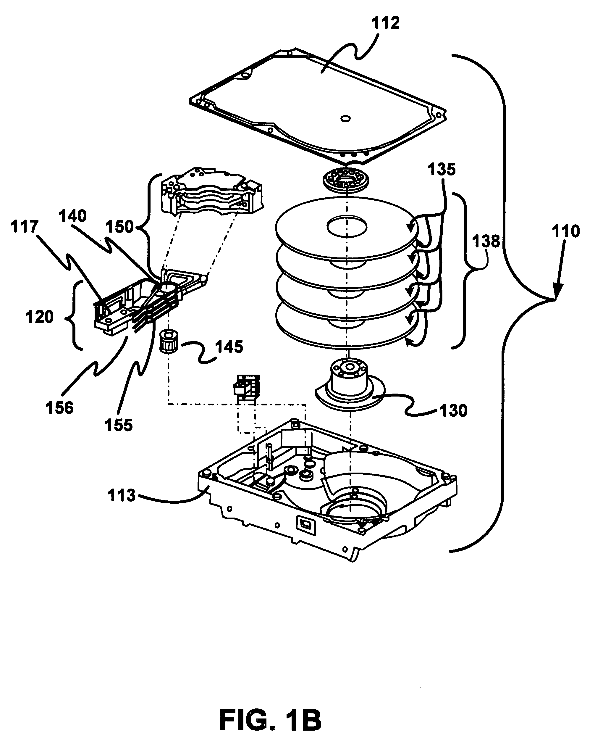 Plurality of non-magnetic dampers on a voice coil yoke arm