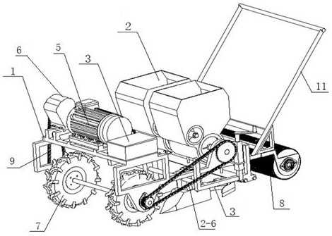 Indented wheel special-shaped hole precision seeding device for broad beans