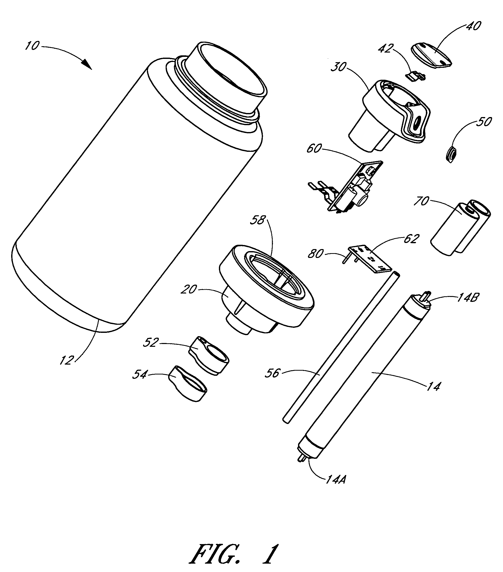 Portable ultraviolet water purification system