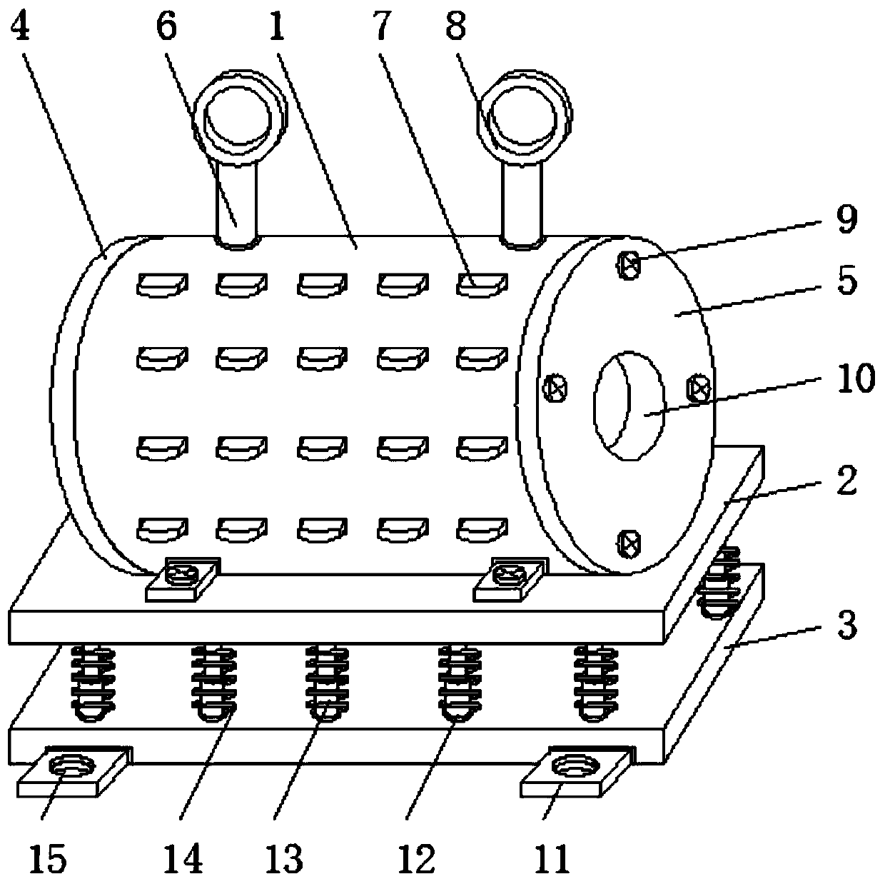 Unmanned aerial vehicle motor auxiliary heat dissipation shell