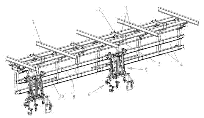 Industrial part conveying device