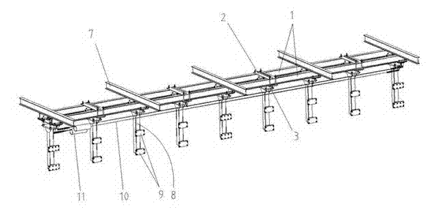 Industrial part conveying device