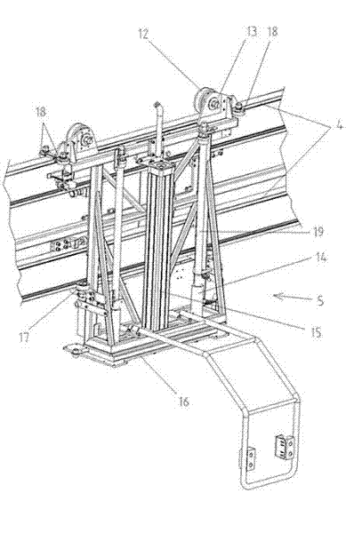 Industrial part conveying device