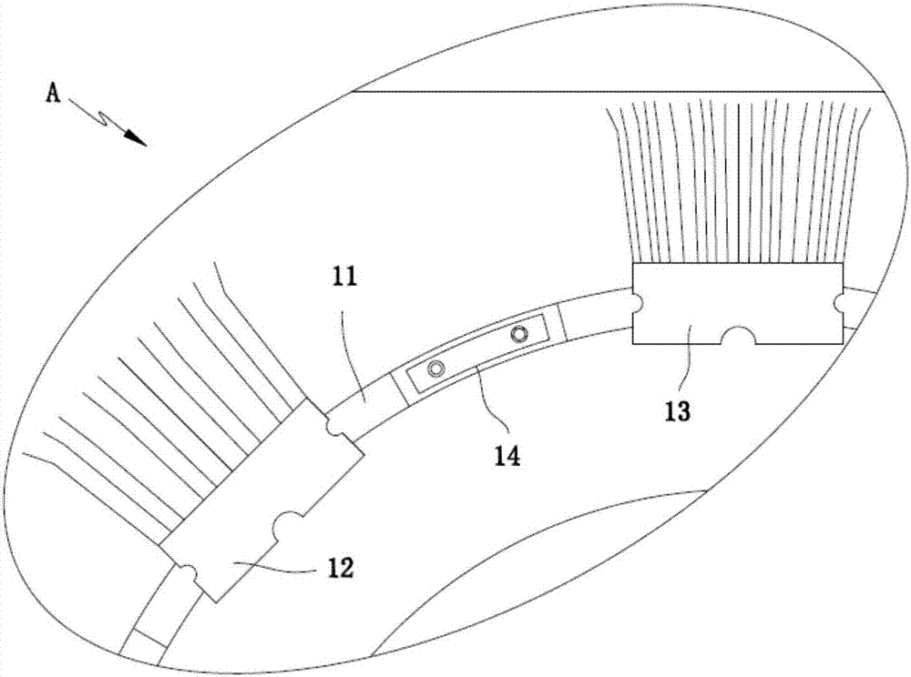 Singeing equipment with dust removing and drying effects