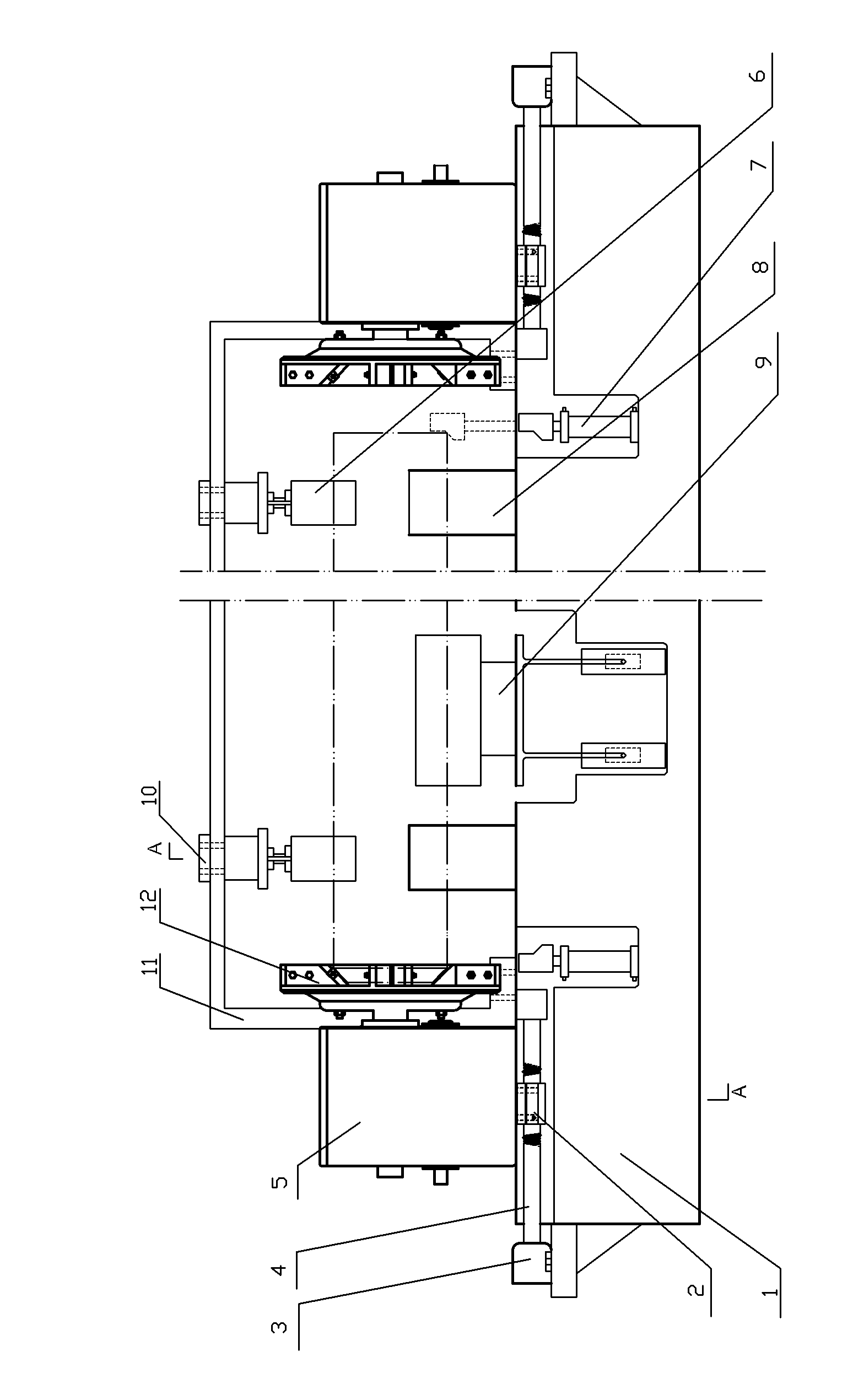 Whirlwind milling machine for chamfering of large bar