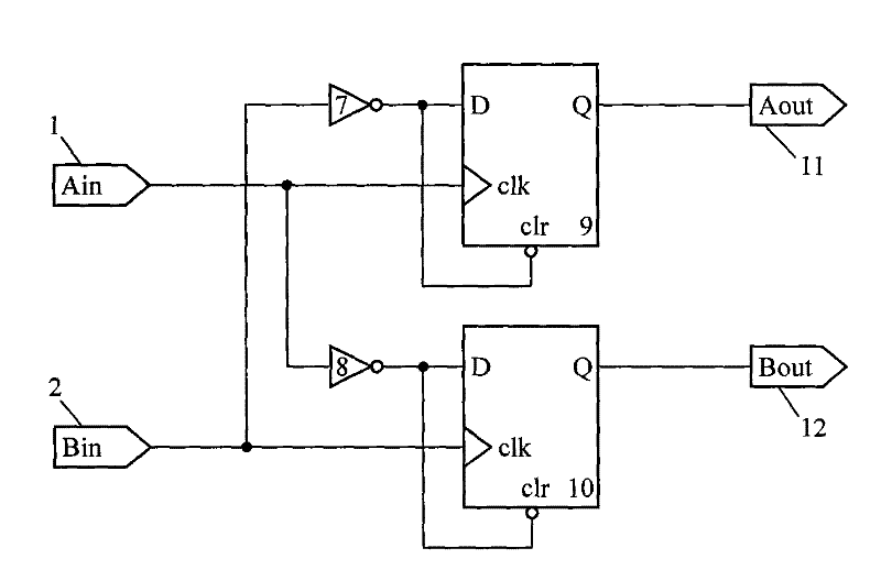 High-precision +/-180 DEG digital phase distinguishing method and applying device thereof