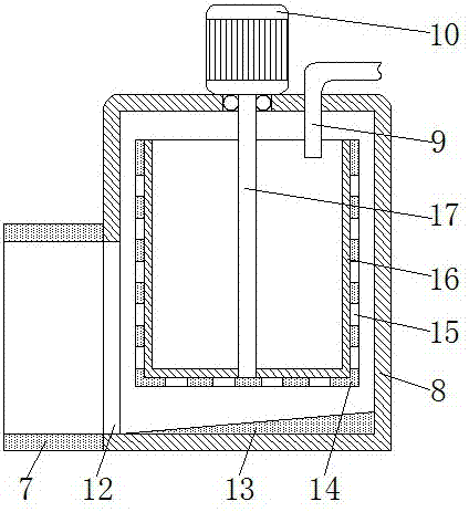 Chemical stirring machine with filtering function