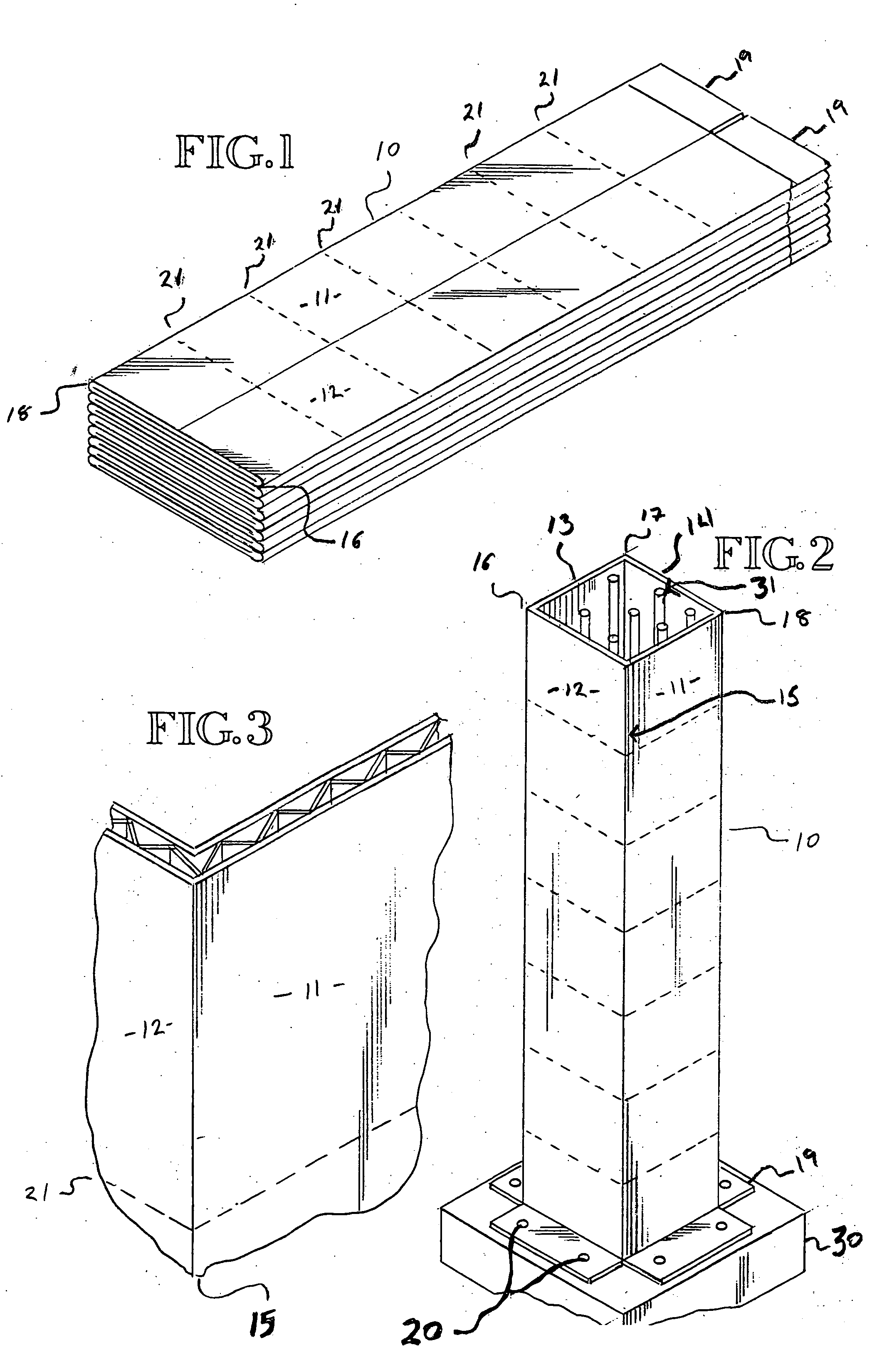 Forming apparatus and method for constructing concrete columns