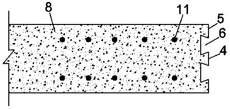 T-shaped plug-in type reinforced connecting pitch point of fabricated wall board