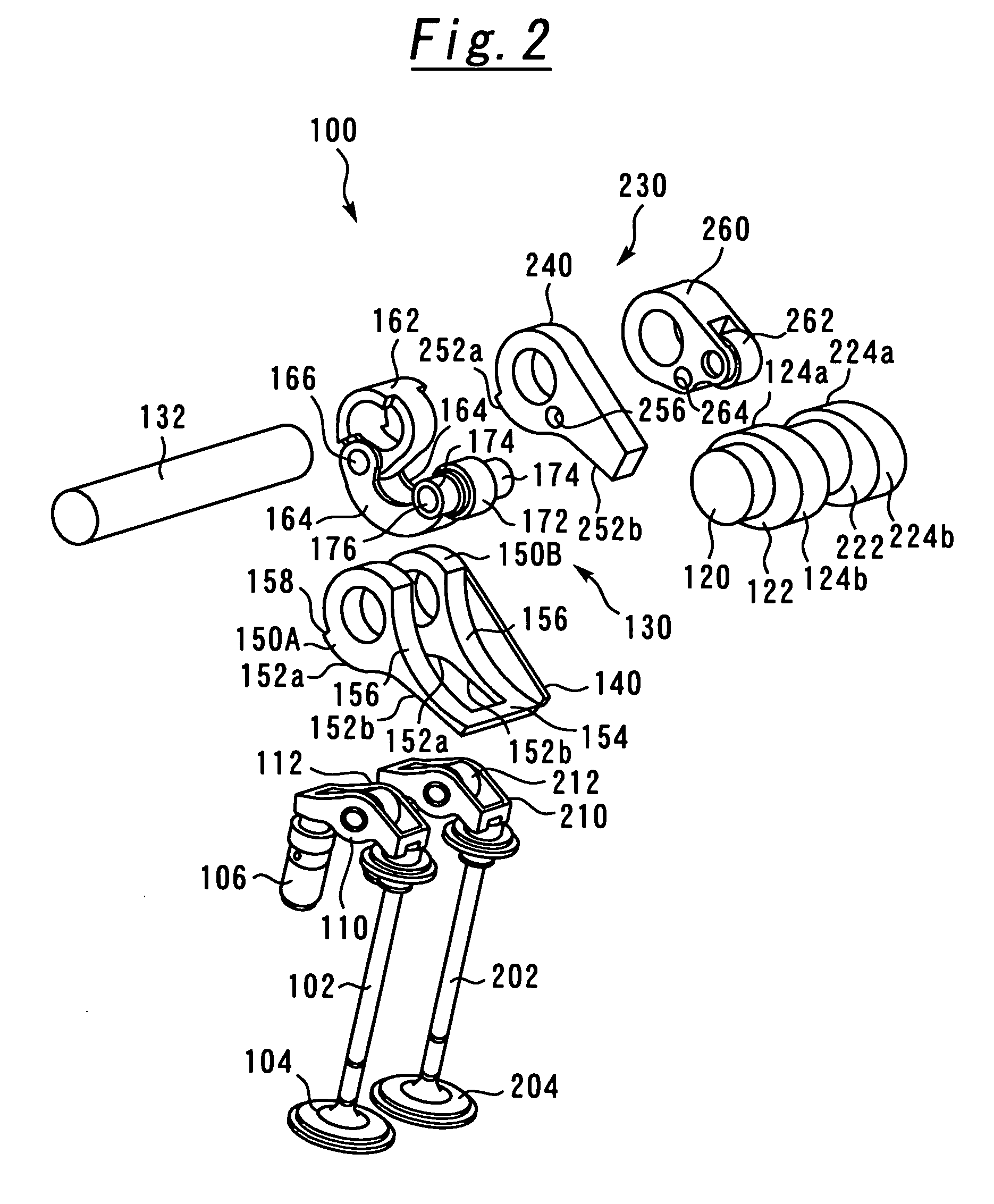 Variable valve operating device