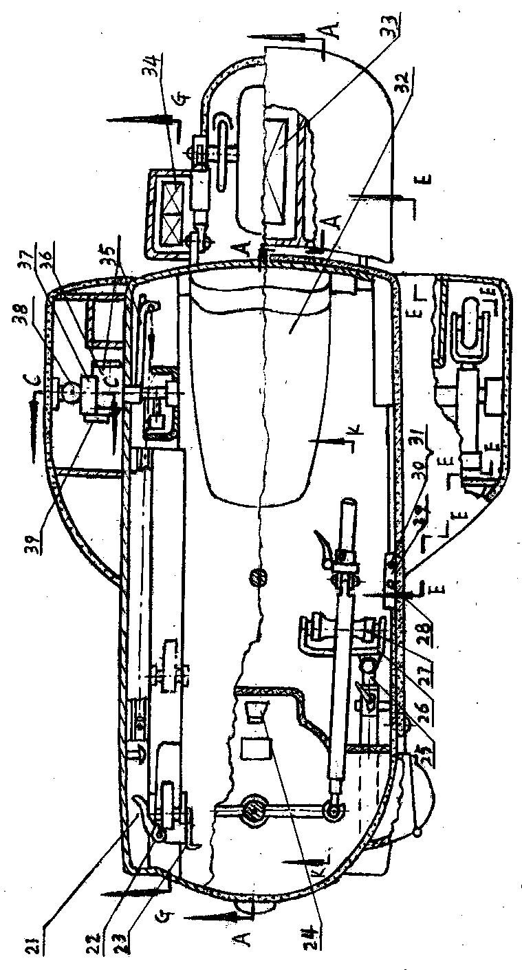 Two-wheel motorcycle provided with pull rod steering device and foot-control supporting wheels and used in opening and closing mode