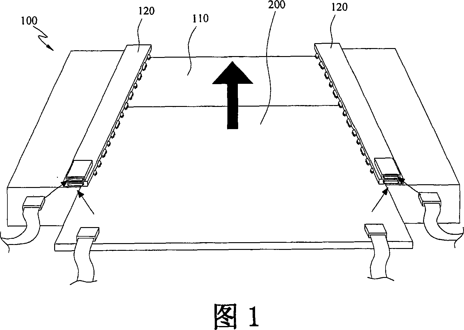 Display panel test fixture and test method