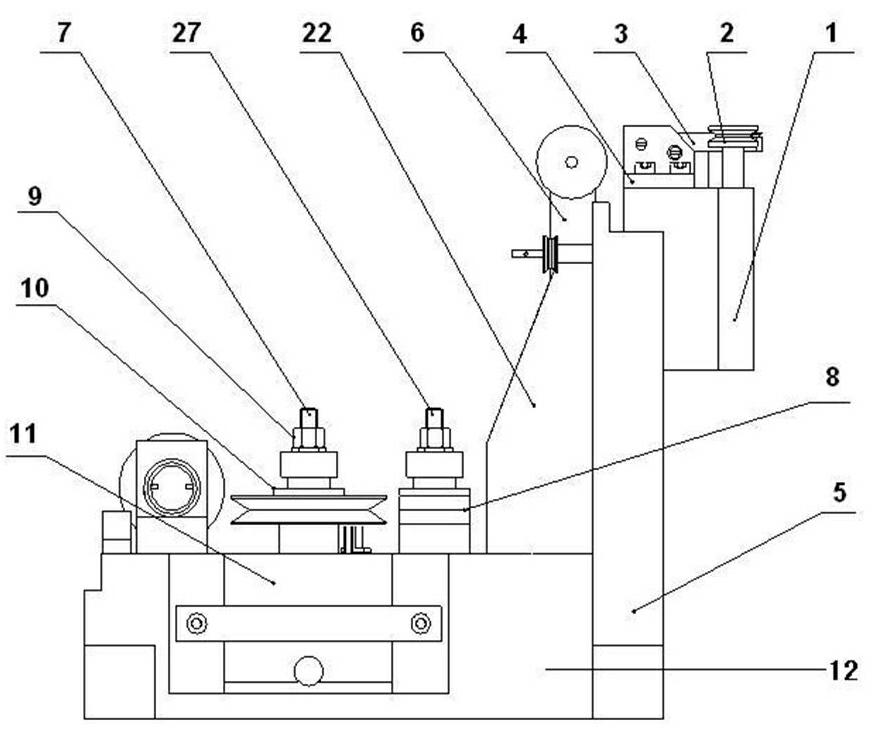 Miniaturized bifunctional line electrode grinding device