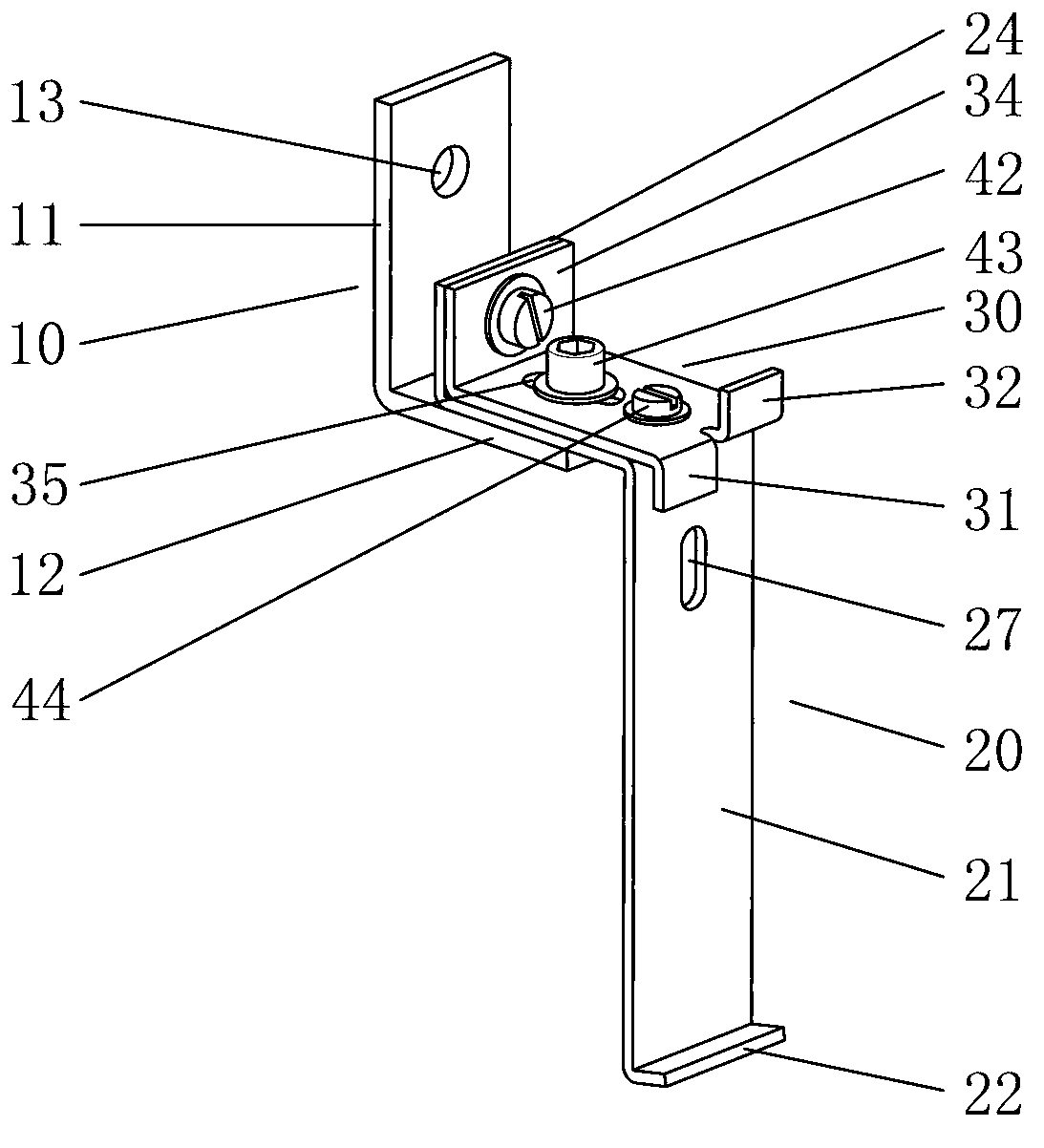 Installing hanging assembly of veneer materials