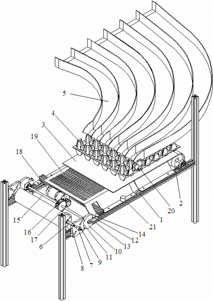 Stepping egg packing device and control method thereof