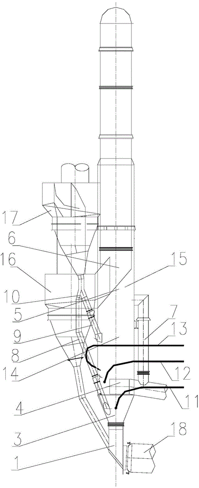 Method for reburning denitration of cement kiln by using alternative fuel