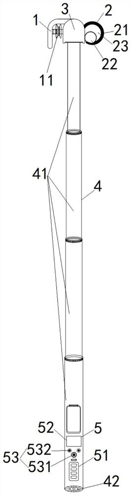 Telescopic sensing electroscope