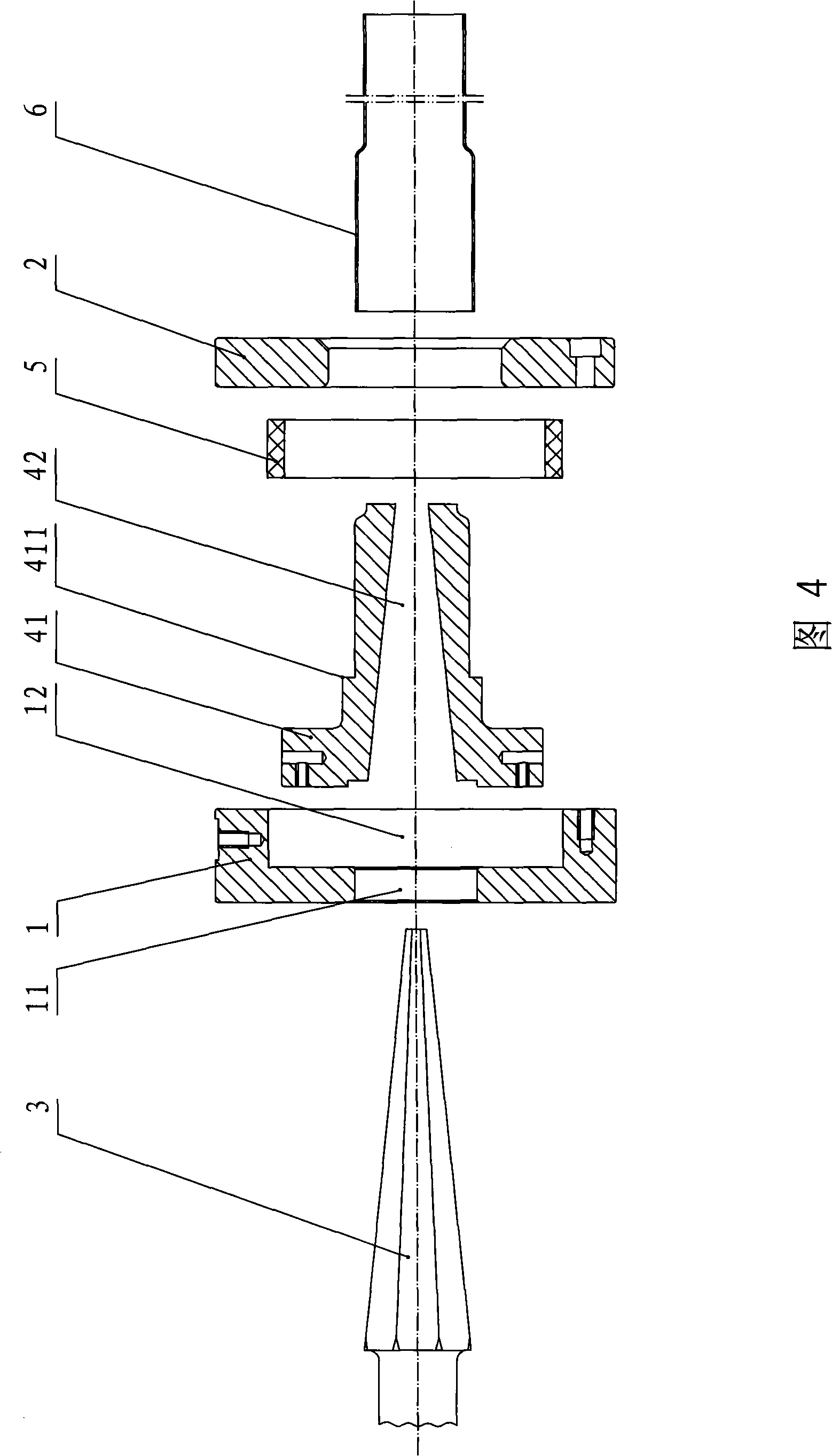 Pipe-expansion mold