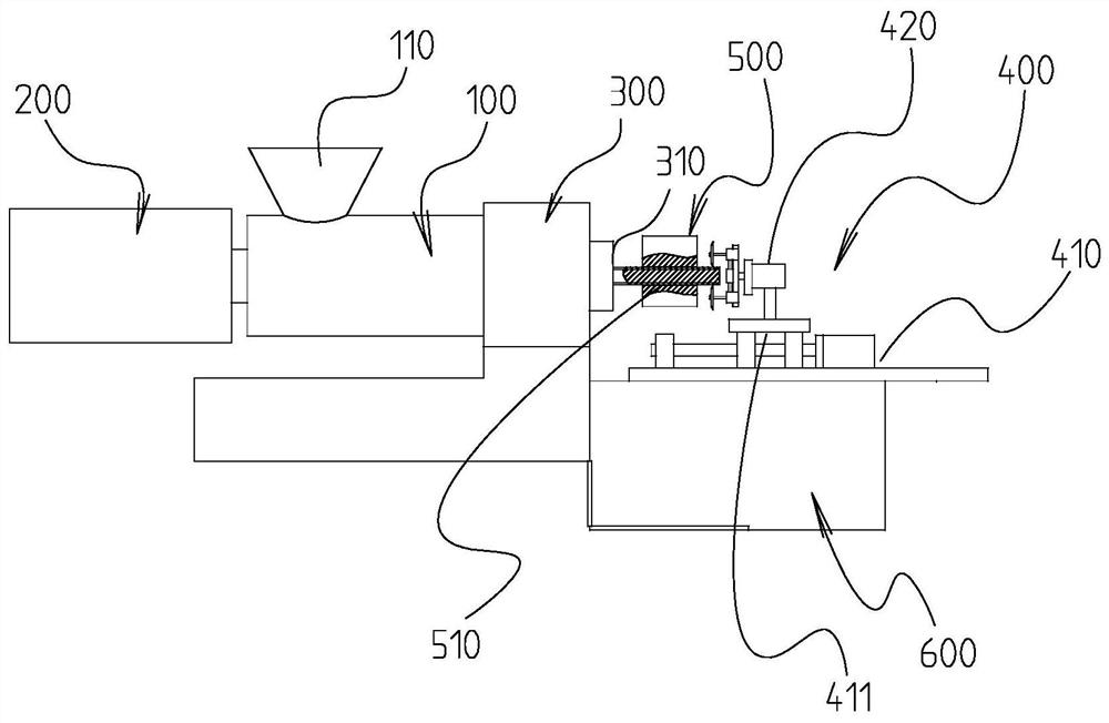 Rubber part production device for high-speed rail framework sealing ring