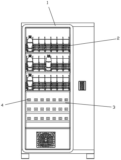 Supplementing mechanism of rear supplementing type refrigerator