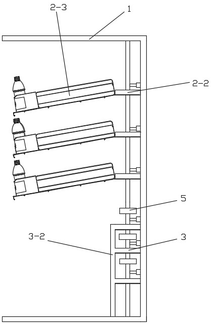 Supplementing mechanism of rear supplementing type refrigerator