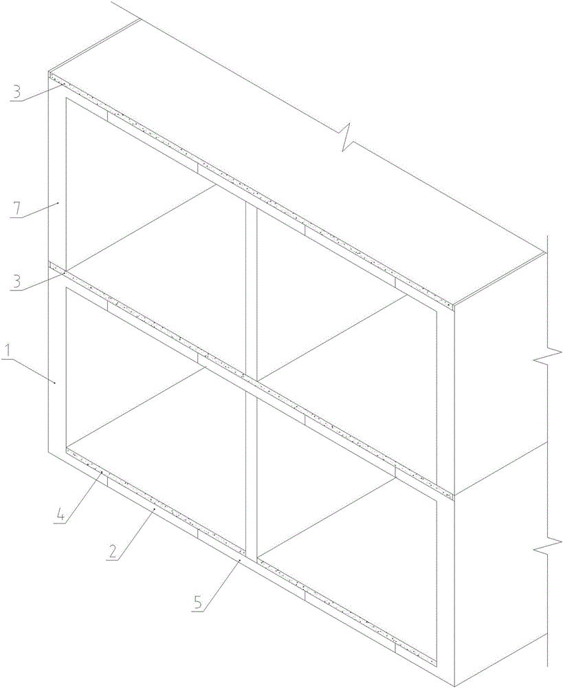 Prefabricated type reinforced concrete underground comprehensive pipe gallery and production mold thereof