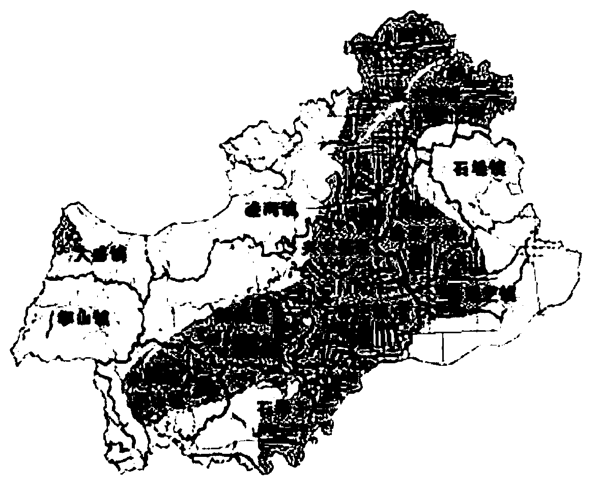 Method for analyzing soil pollution spatial distribution rule based on geographic information system technology