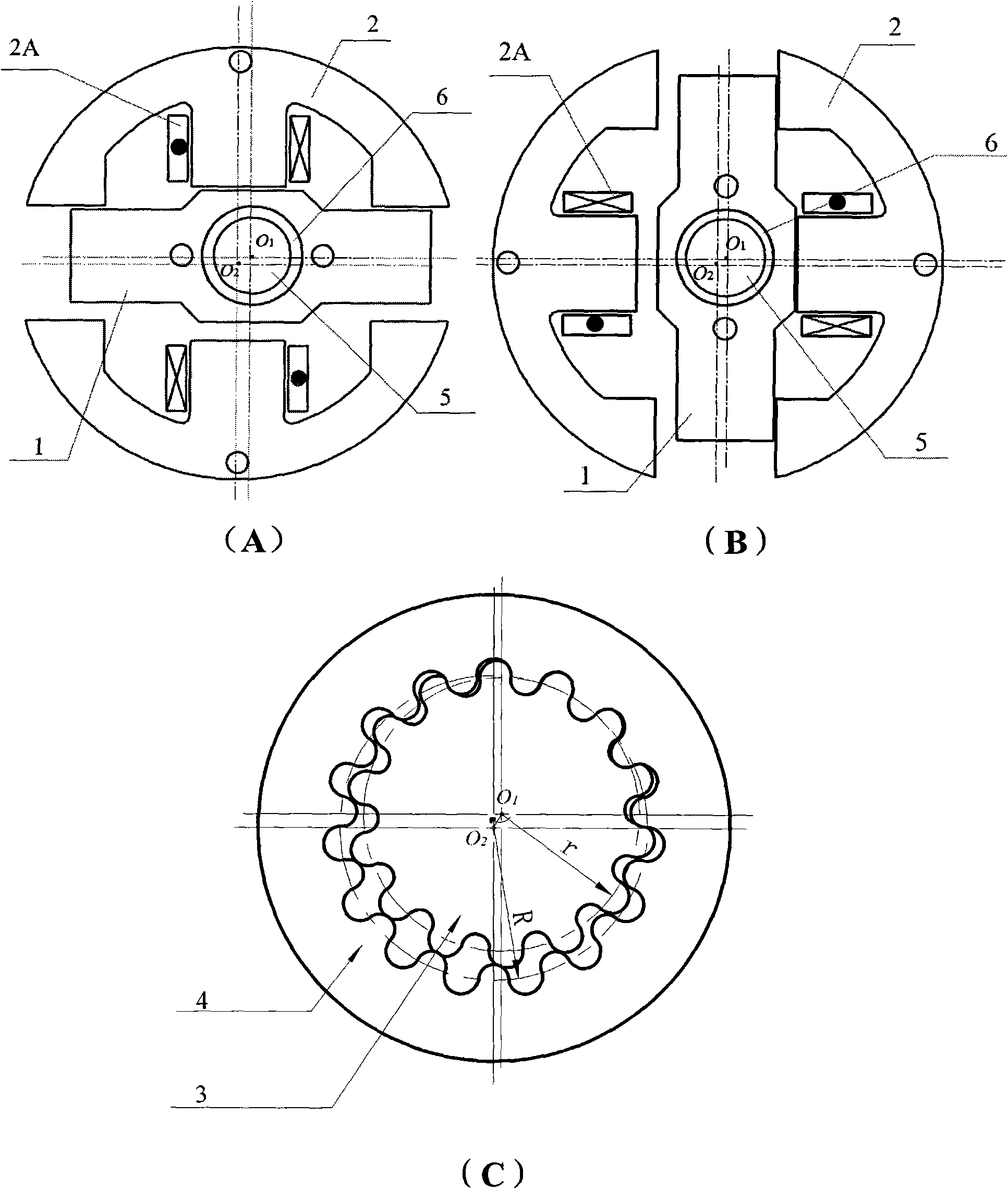 Translational gearing motor with improved structure