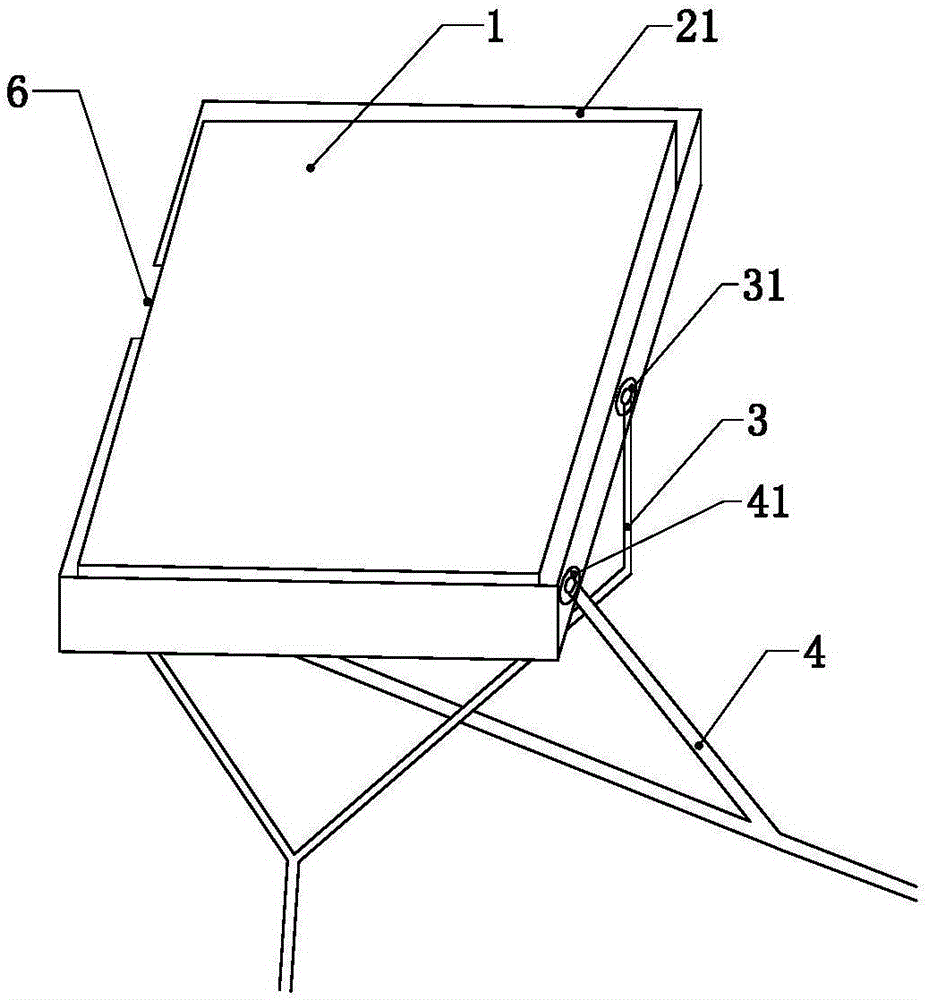 Fixing device used for operation screen of power cabinet