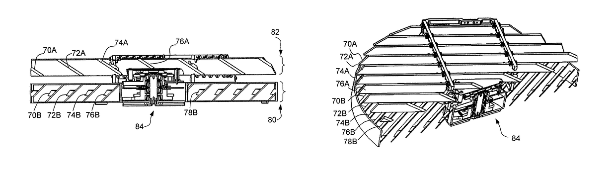 Sunlight redirector with fixed mirror segments