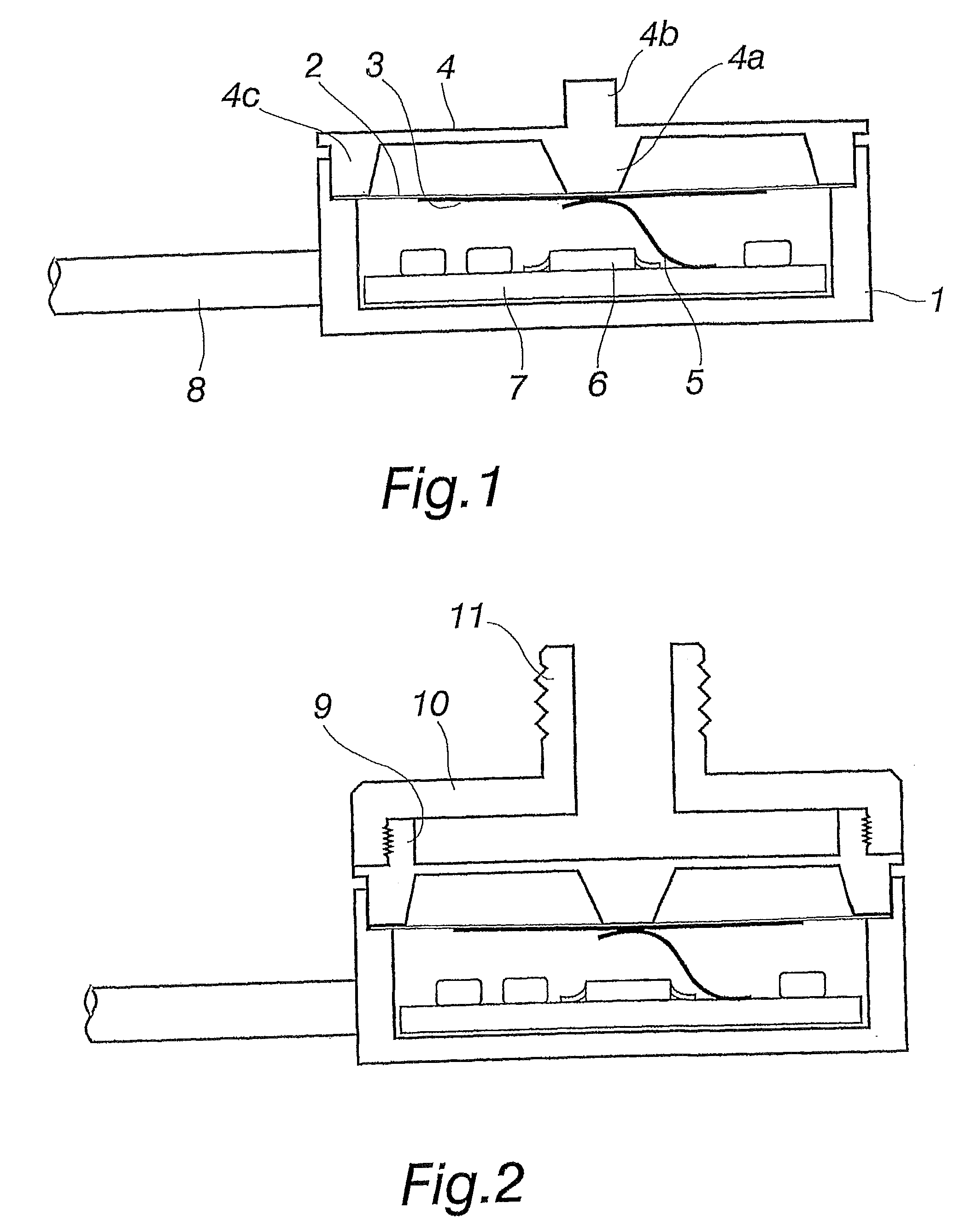 Force or pressure sensor and method for applying the same