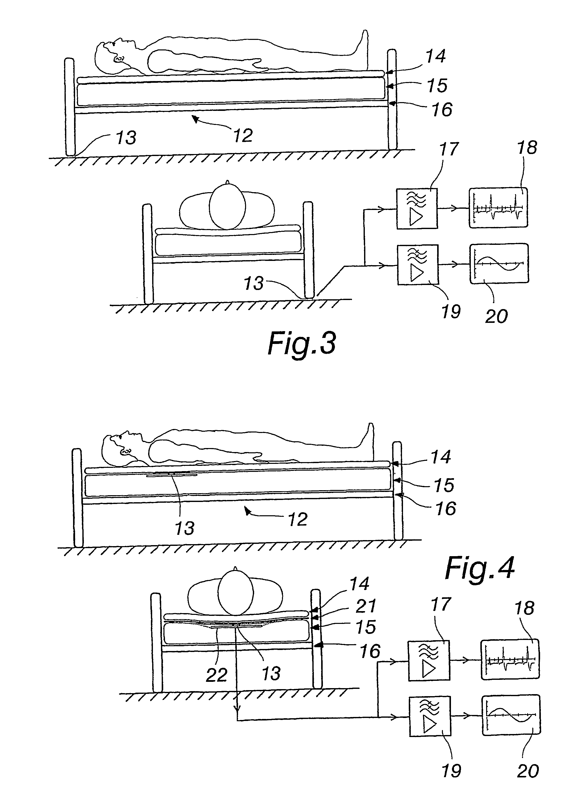 Force or pressure sensor and method for applying the same