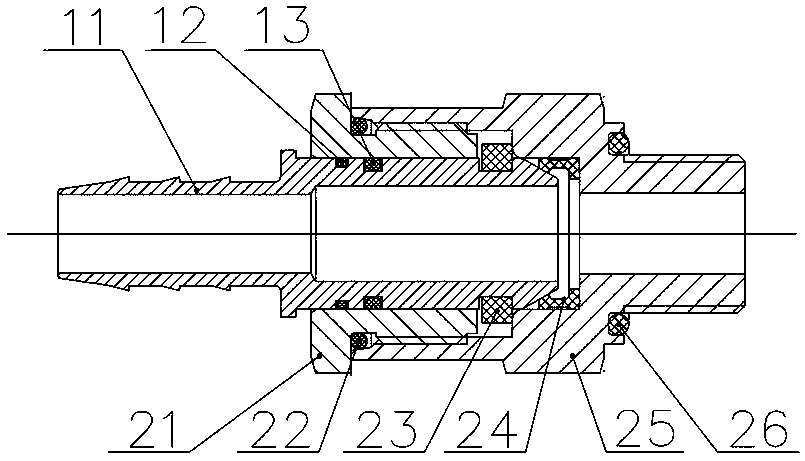 Quickly inserted joint assembly for vehicle pipeline system