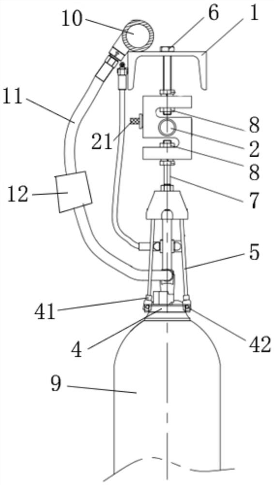 Carbon dioxide automatic filling system for fire protection of rolling mill