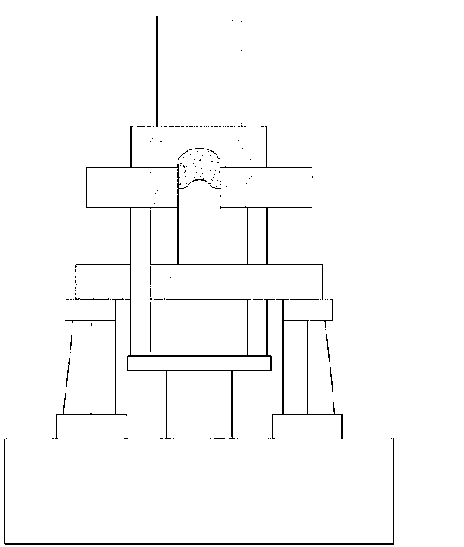 Permanent-magnetism wet pressure bottom-jacking type forming hydraulic press