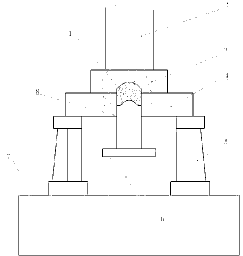 Permanent-magnetism wet pressure bottom-jacking type forming hydraulic press