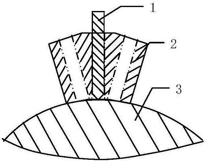 A device for printing number marks on the metal surface of a sphere and its application method