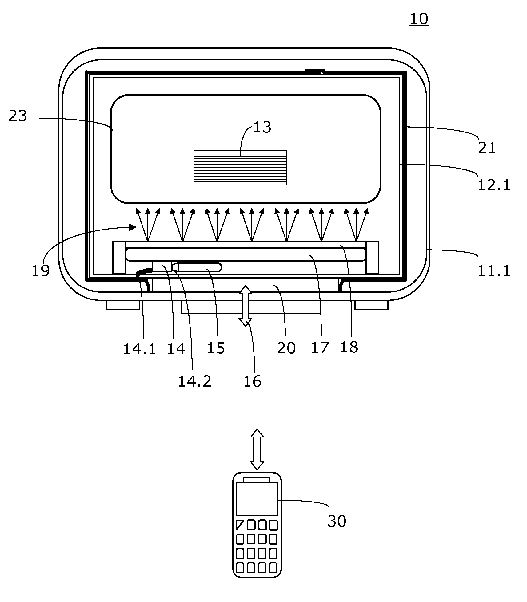 Installation kit for equipping a case as a multifunctional, portable security system and case equipped with such an installation kit