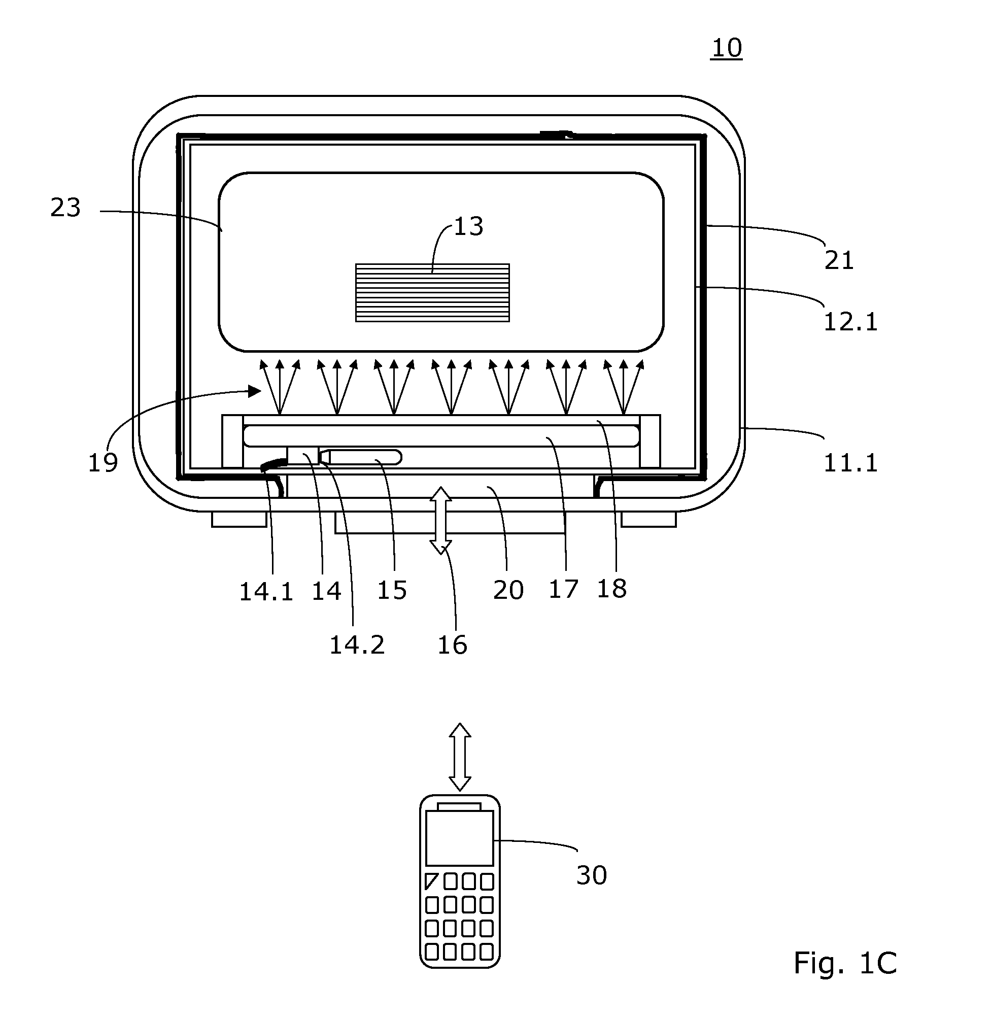 Installation kit for equipping a case as a multifunctional, portable security system and case equipped with such an installation kit