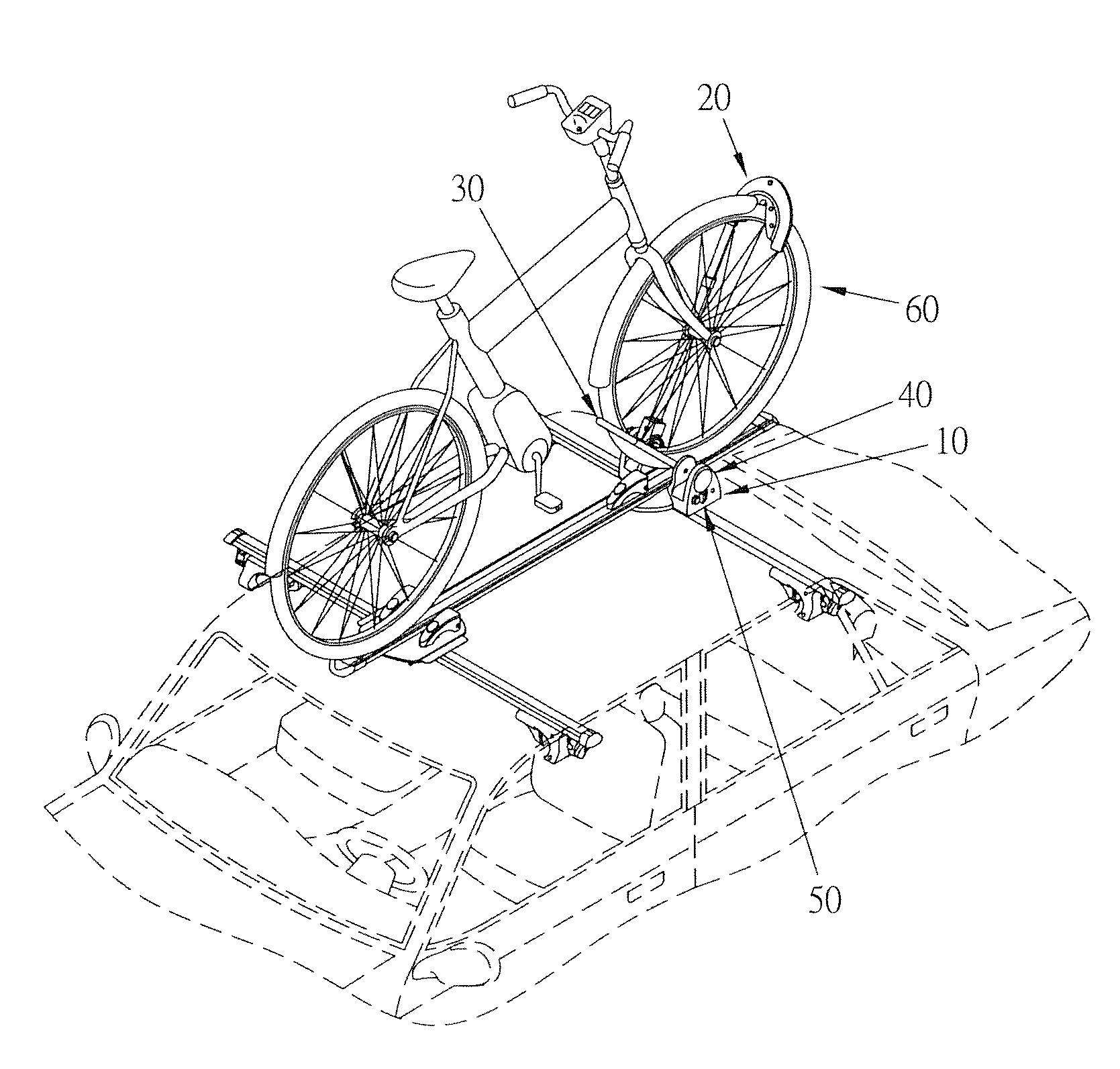 Adjustable bicycle carrier