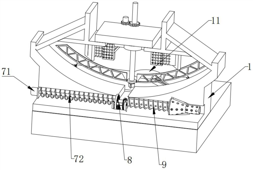 Stirring and sludge scraping system for mechanical acceleration clarification tank and use method of stirring and sludge scraping system