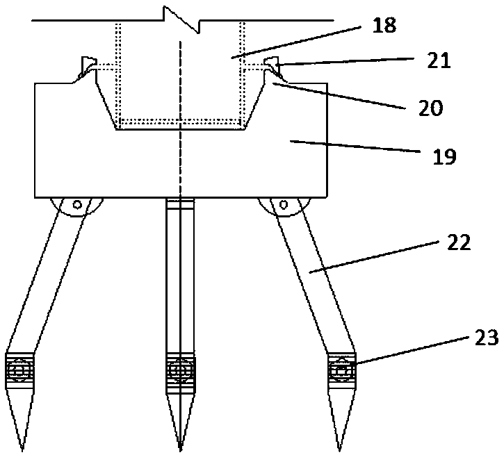 Flood discharge atomization rainfall three-dimensional measurement device and method