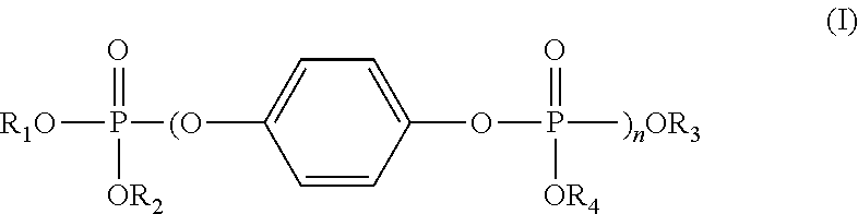 Oligomeric bisphosphate flame retardants and compositions containing the same