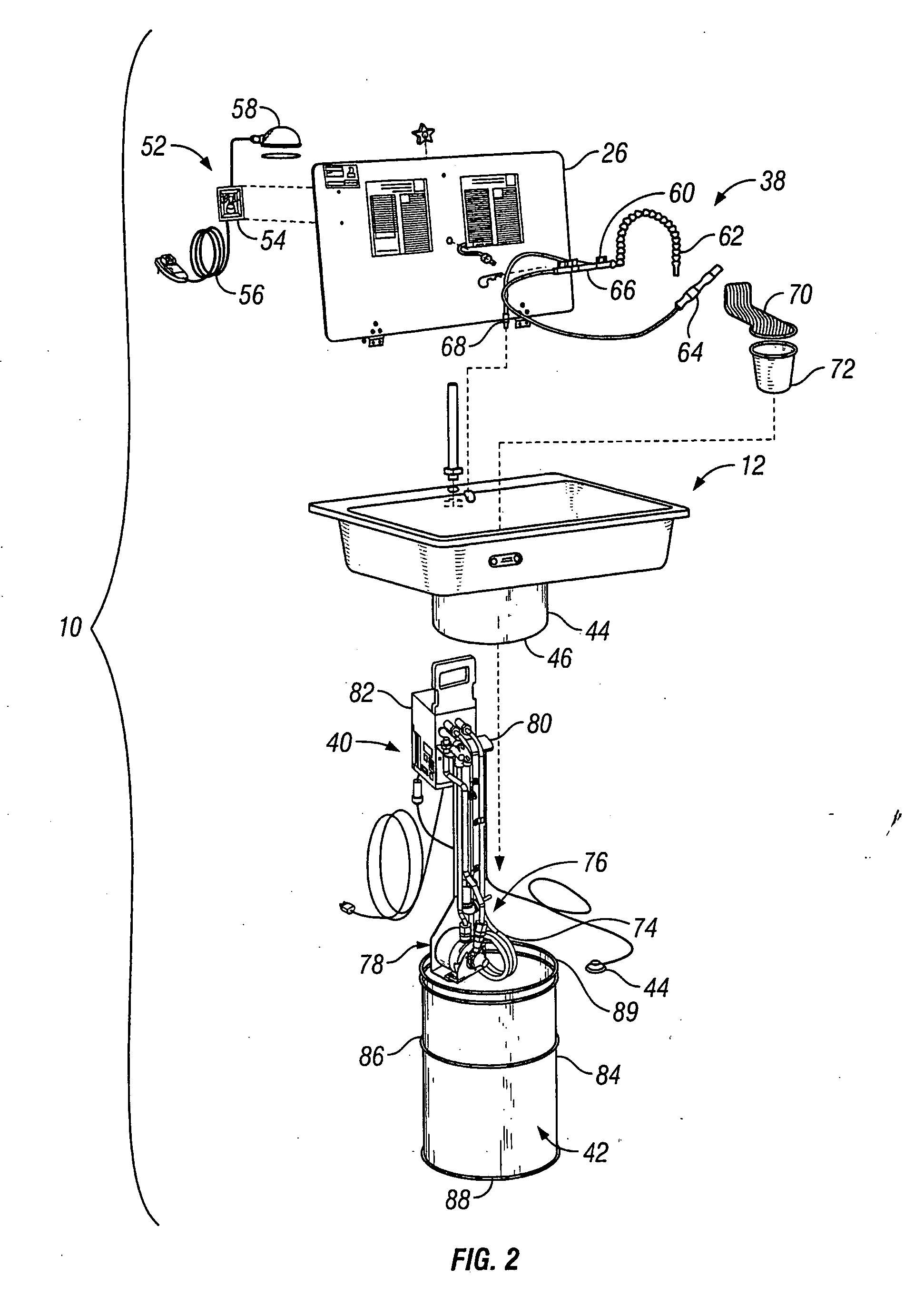 Parts washer with improved temperature & pump control