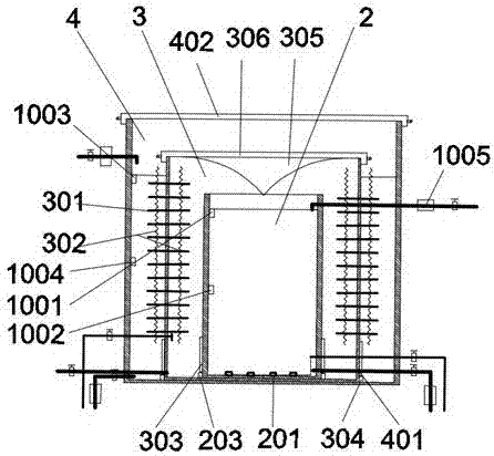 Sleeve type bubbling-humidifying seawater desalinating device