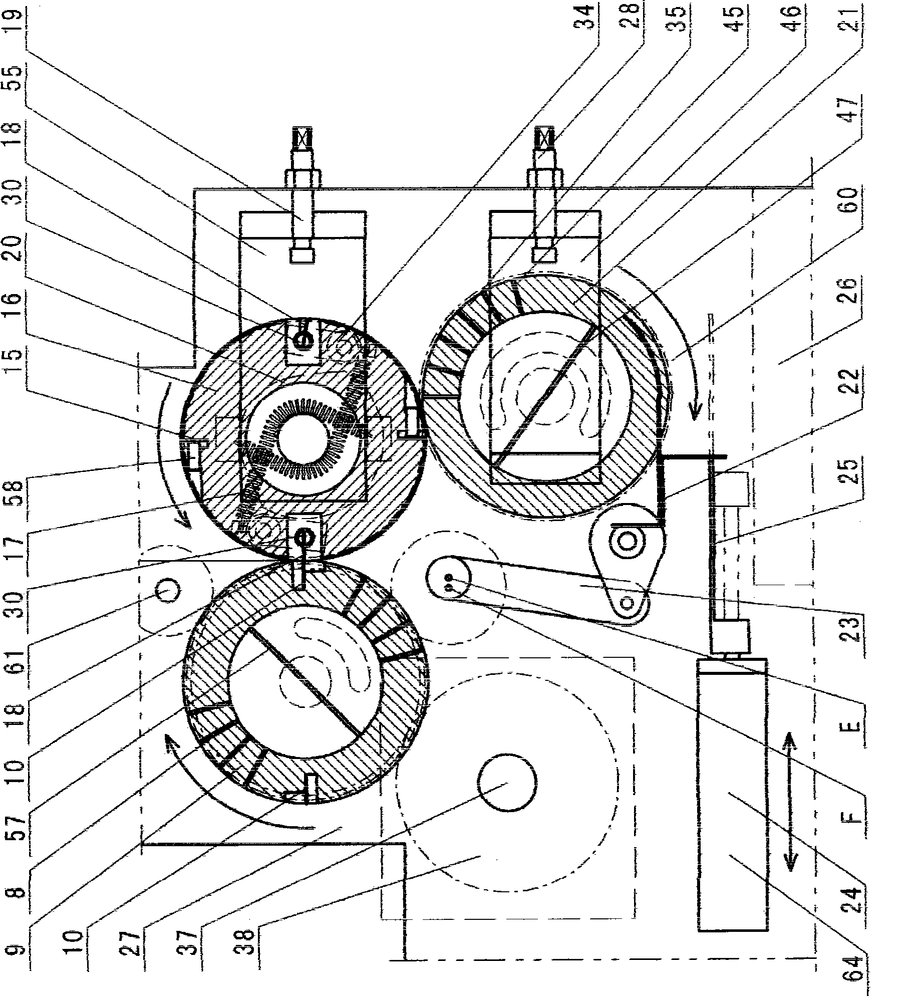 Technique for folding and producing adsorption type napkin paper and device thereof