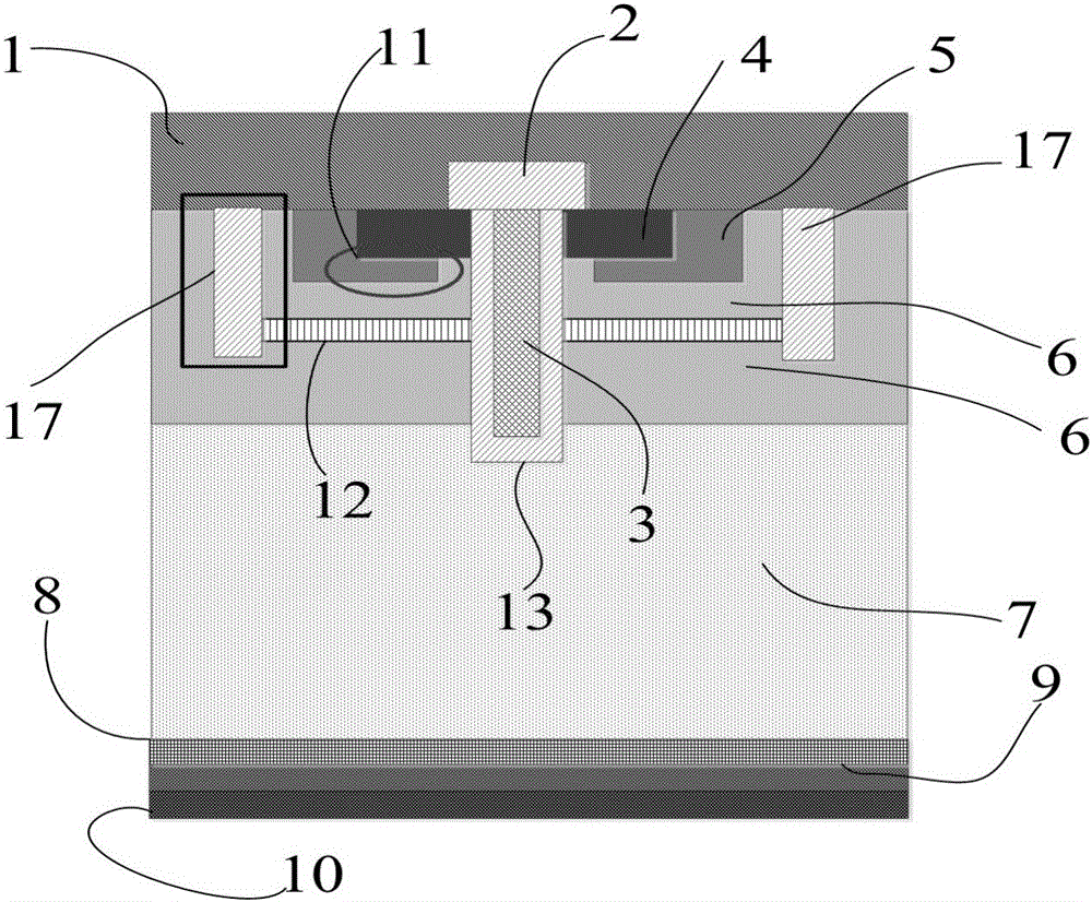 IGBT device with high latching resisting capability