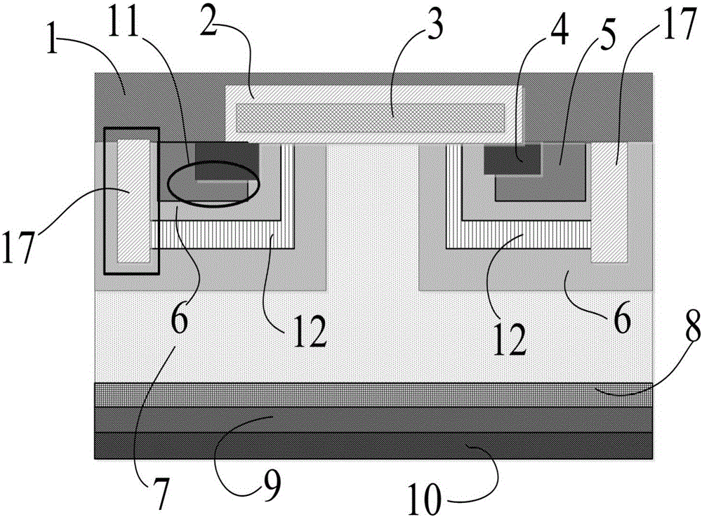 IGBT device with high latching resisting capability